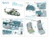 Quinta Studio QD48570 Mi-24A 3D-Printed & coloured Interior on decal paper (Trumpeter) 1/48